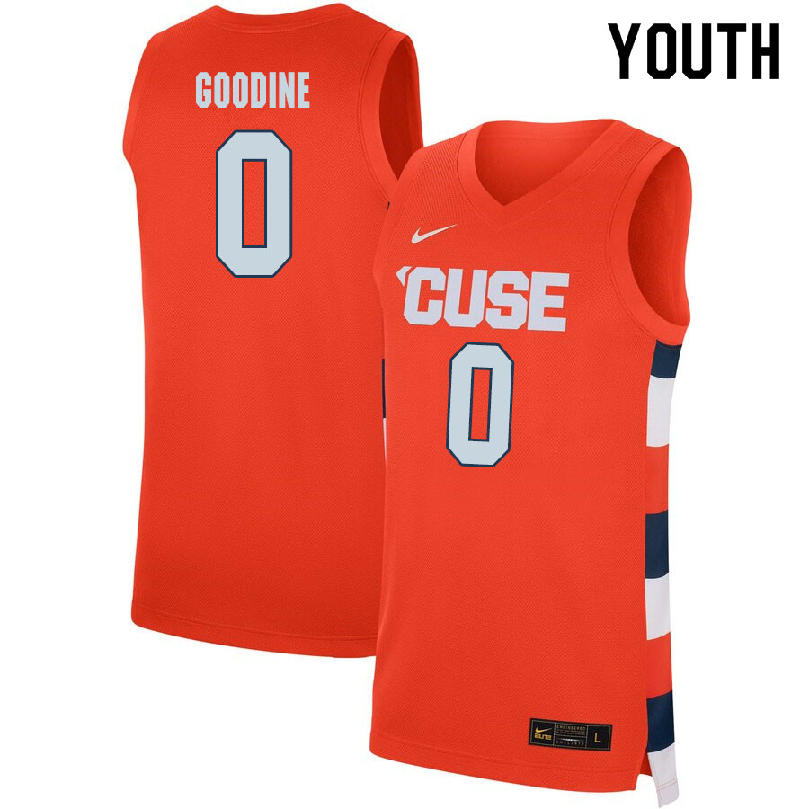 2020 Youth #0 Brycen Goodine Syracuse Orange College Basketball Jerseys Sale-Orange